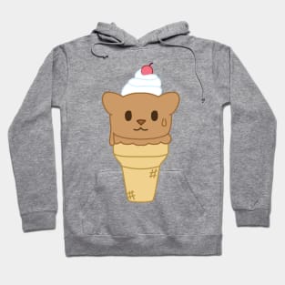 Ice cream cat chocolate Hoodie